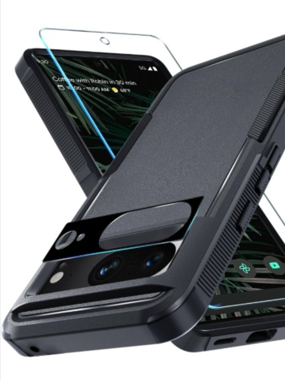 For Google Pixel 8A, Rugged Shockproof Protective Phone with Lanyard Strap